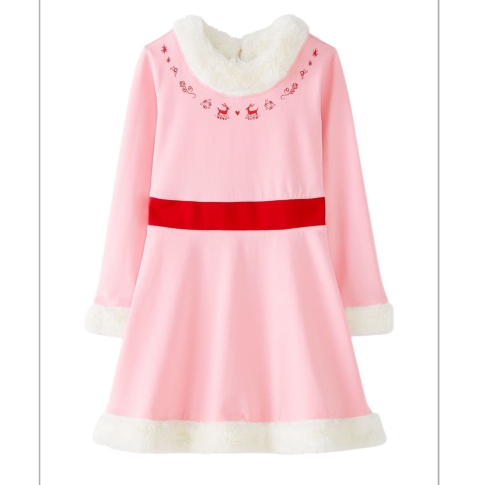 Kids Warner Bros Discovery Jovie Elf Costume Dress Size 10 girls pink